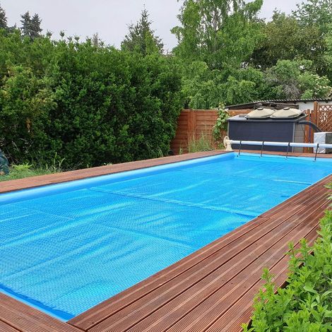 Lan-luftpolsterfolie 3 M X 2 M Für Schwimmbäder – Staubdicht Und Wärmeisolierend – Blau