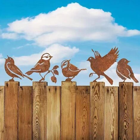 Lan 5-teiliges Deko-vogel-set Für Den Außenbereich, Vogeldekoration, Gartendekoration Für Gärten, Terrassen, Höfe, Parks, Baumzweige
