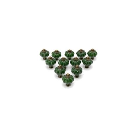 Lan Csparkv Keramikknöpfe, 12er-set, Für Küchenschubladen Und -schränke, Griffe Für Möbel Und Tische (dunkeltürkis (33 Mm))