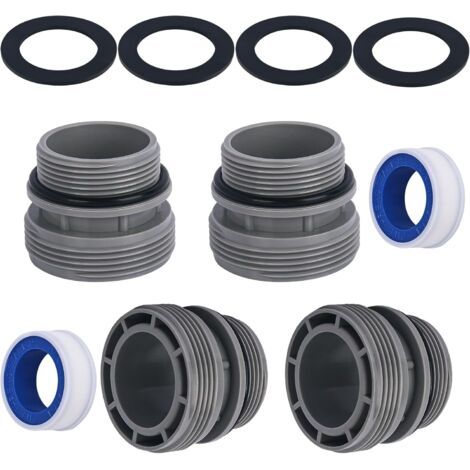 Lan Poolschlauch-adapterset Für Intex Hayward Coleman Poolfilterpumpen, 40 Mm Auf 1 1/2 Zoll Adapter, Schlauchverbinder Für Aufstellpools – 4er-pack