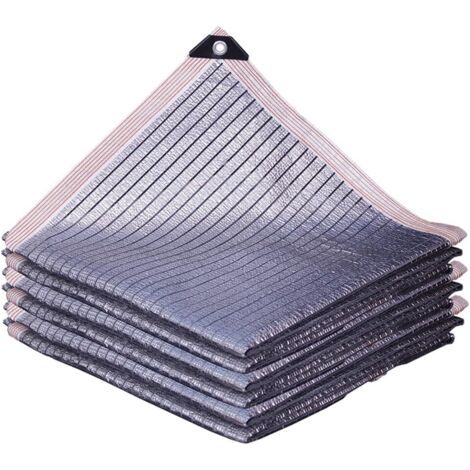 Lan Aluminiumfolien-schattierungsnetz, Reflektierende Sonnenisolierung, Sonnenschutz, Wasserdichtes, Uv-beständiges Schattierungsgewebe Für Blumen, Pflanzen, Gewächshaus, Rasen Und Terrasse