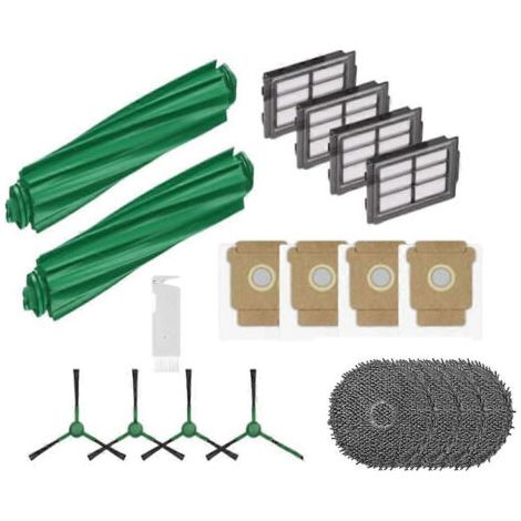 19-teiliges Lan-set Für Irobot Roomba Plus 505 Combo/405 Combo Staubsauger: Hauptbürste, Filter, Reinigungspad Und Staubbeutel