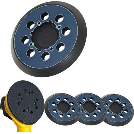 Lan 4er-pack Ersatz-exzenterschleifteller Für Dewalt Exzenterschleifer, 12,7 Cm (5 Zoll), 8 Löcher, Klettverschluss, Für Dewalt Exzenterschleifer Dwe6421, 6421k, Dwe6423, 6423k, Dcw210b