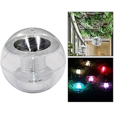 Lan Schwimmende Led-solarkugelleuchte, Farbenfrohe Poolbeleuchtung, Außenbeleuchtung Für Terrasse, Teich, Garten, Schwimmbad