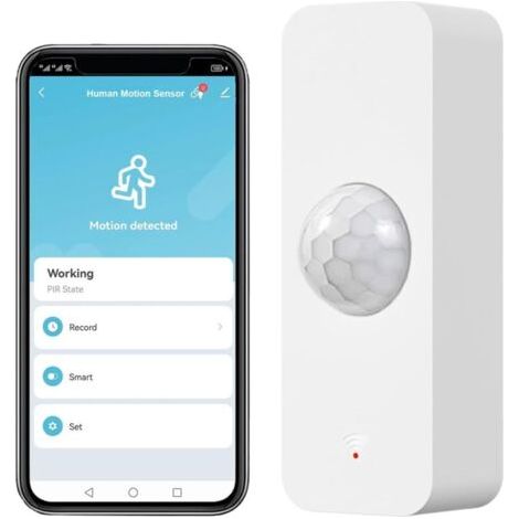 Lan Wifi Bewegungsmelder (1 Stück), Intelligenter Bewegungsmelder Für Die Heimsicherheit, Fernüberwachungs-app, Kompatibel Mit Alexa-sprachbefehlen.