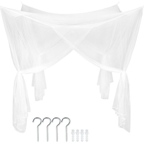 Lan Moskitonetz – Moskitonetz Fürs Bett, Hängenetz, Bettbaldachin, B 1,8 X L 2,2 X H 2,4