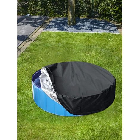 Lan Runde Poolabdeckung – Wasserdichte Und Staubdichte Schutzplane Für Schwimmbecken, Whirlpools Und Badewannen, Durchmesser: 162 X 30 Cm