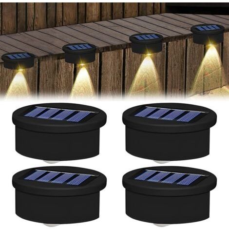 Lan Set Mit 4 Schwimmenden Solar-poolleuchten, Solar-led-poolbeleuchtung, Wasserdicht, Für Gartentreppen, Zäune Und Terrassen.