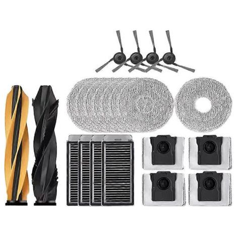 Lan 22-teiliges Set Für Dreame X50 Ultra / X50 Master / X50 Ultra Complete Staubsauger: Hauptseitenbürste, Hauptseitenbürste, Reinigungsfilter Und Staubbeutel