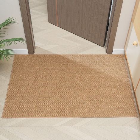 Lan Late Autumn Camel 4060cm (pineapple Ring) Fußmatte Mit Schlichtem Ananas-muster, Fleckenabweisend Und Leicht Zu Reinigen, Ideal Für Den Heimgebrauch.
