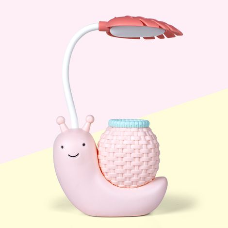 Lan-usb-tischlampe, Usb-ladefunktion, Augenschutz Für Kinder, Schnecken-design, Wiederaufladbare Mini-led-tischlampe, Augenschonendes Nachtlicht Fürs Schlafzimmer