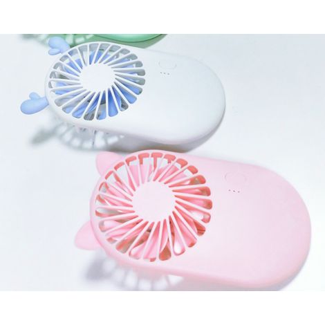 Lan Bdd 2er-pack Tragbarer Ventilator, Kleiner Mini-tischventilator, Leiser Tragbarer Ventilator Mit 3 Einstellbaren Geschwindigkeiten Und Usb-griff Für Outdoor-camping Und Büro
