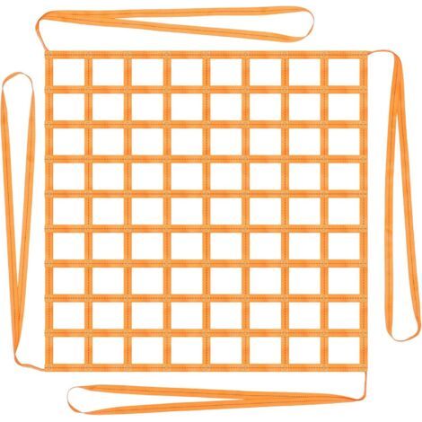 Lan Hebenetz 1 X 1 M Lastaufhängungsnetz 300 Kg Polyester Schnallen Hebenetz Mit Gurten Hohe Tragfähigkeit Aufhängungs-hebenetz Zum Be- Und Entladen