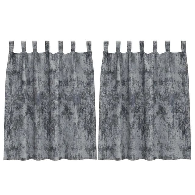 vidaXL Vorhänge 2 Stk Silbergrau 140 x 140 cm Samt 4107718
