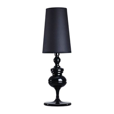 Lan Dekorative Wohnzimmerlampe Im Europäischen Stil, Tischlampe, Nachttischlampe, Klein, Schwarz, 15 X 46 Cm