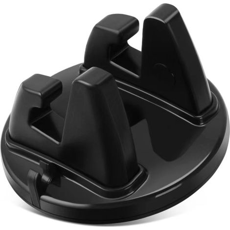 Lan Autotelefon-navigationshalterung Silikon-autoaufkleber Gps-halterung (schwarz)