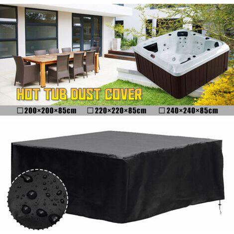 Lan Spa-abdeckung 220 X 220 X 85 Cm, Schützt Die Elektrische Isolierung, Spa-abdeckung, Schwarz