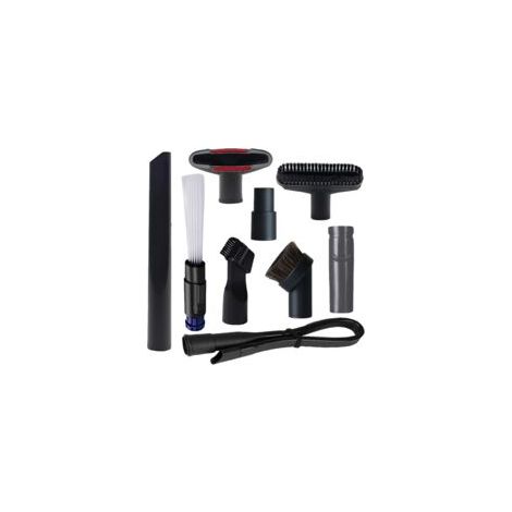 Lan 9-teiliges Werkstattsauger-bürstenset Mit 1 1/4"- Auf 1 3/8"-schlauchadapter Und Adapter Für Dyson V6 Staubsauger, Bürstenset Für Die Haushaltsreinigung