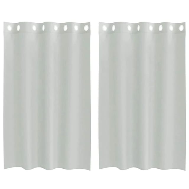 vidaXL Voile Vorhänge mit Ösen 2 Stk Hellgrau 140x175 cm 4102108