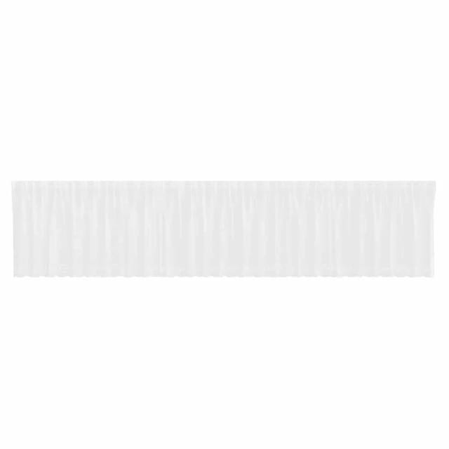 vidaXL Spitzenvorhang mit Vorhängen Weiß 750x100cm Polyester 4107827