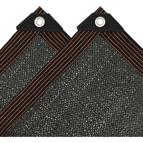 Rechteckiges Sonnensegel Von Lan, 3 X 6 M, Uv-beständig Mit Ösen, 90 % Schwarz, Gartenmarkise, Terrassenmarkise, Uv-beständiges Gewebe Für Pflanzen, Pool, Haus
