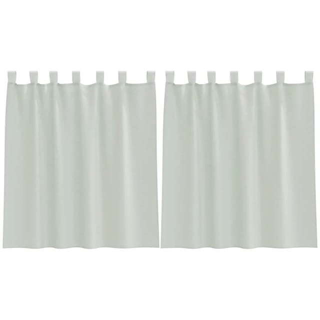 vidaXL Voile Vorhänge mit Schlaufen 2 Stk Hellgrau 140x140 cm 4102296