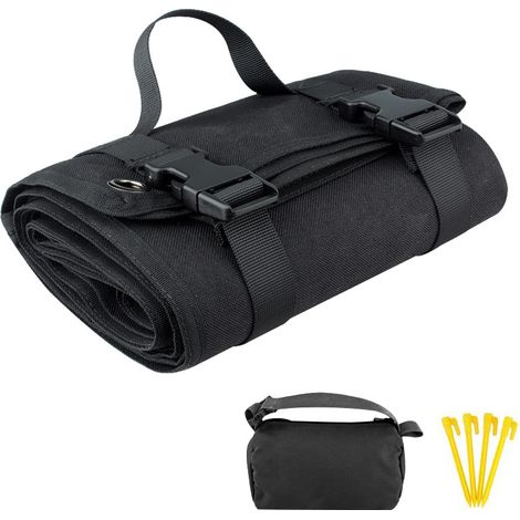 Schwarze Taktische Schießmatte, Campingmatte, Jagdmatte, Rutschfeste Picknickdecke