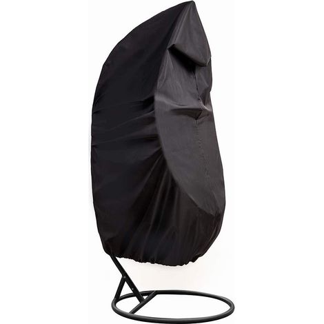 Lan Schwarze 230x200 Eierschalen-staubschutzhülle Für Hängeschaukeln Im Außenbereich, Schwarz 210d