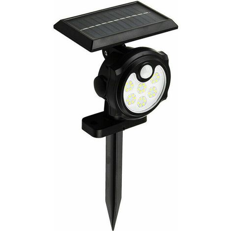 Lan 36 Led Solar-außenleuchte, Ip65 Wasserdichte Solar-wandleuchte Mit Bewegungsmelder, 3 Lichtmodi, 1200 Mah Leistungsstarker Solar-strahler Für Den Garten [klasse