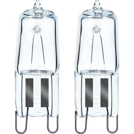 Lan G9 Halogen-backofenlampe, 40 W, 230 V, 300 °c Temperaturtoleranz, 2er-pack