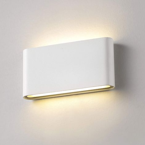 Lan 12w Led-wandleuchte, Ip65 Wasserdicht, Moderne Aluminium-außenwandleuchte, Nach Oben Und Unten Gerichtetes Design, 1320lm (warmweiß) [energieklasse A+]