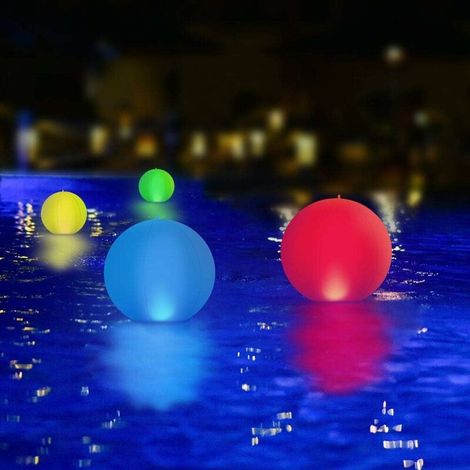 Lan Bdd 2er-set Schwimmende Solar-led-poolleuchten – Ip68 Wasserdicht – 35 Cm – Gartendekoration