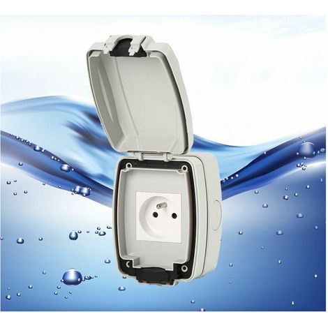 Ip66 Wasserdichte Lan-außensteckdose, Staubdichte Wandsteckdose, Wandsteckdosen Für Den Innen- Und Außenbereich (einzelsteckdose)