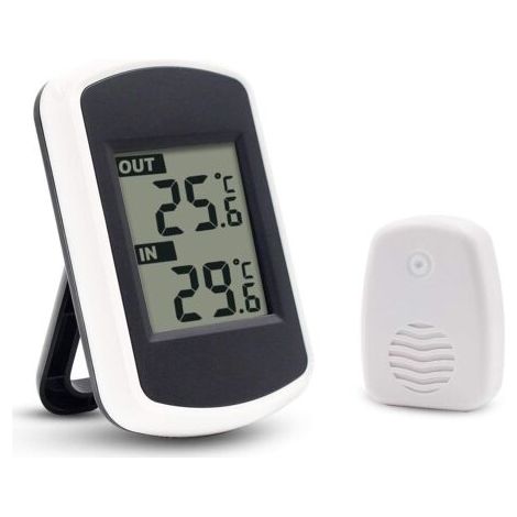 Lan-funkthermometer Mit Lcd-display, Mini-umgebungstemperatursensor, Kleines, Präzises Wettermessgerät Für Zuhause, Schlafzimmer Und Büro, Weiß