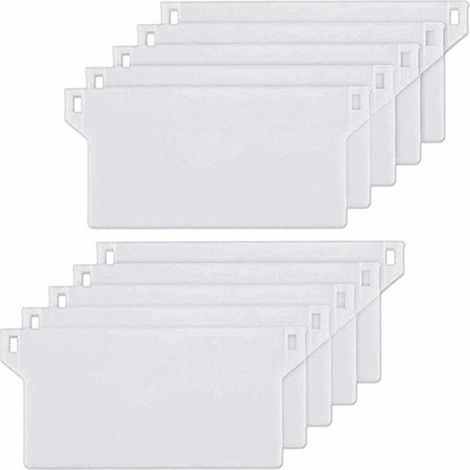Lan 10er-pack Gewichtsplatten Für Jalousien (california Blinds), Gewichtsplatten Für Vertikaljalousien, 127 Mm Lamellen, Ersatzteil, Weiß