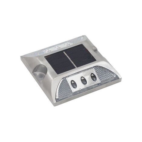 Lan Led-solar-bodenmarkierungen, Solarbeleuchtung Für Terrassen Und Einfahrten, Led-straßenreflektor, Wasserdichter Außenlichtmast Für Einfahrten Und Autobahnen (weiß)