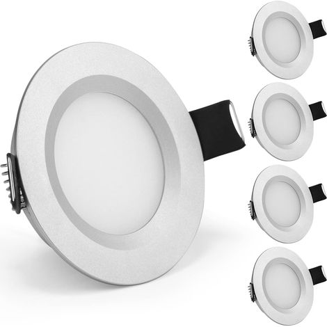 Lan Led-einbauleuchte, 12 V, 58–65 Mm Einbauöffnung, 3 W, 6000 K, Ip65, Für Wohnmobil, Boot, Wohnwagen, Transporter, Yacht, Kaltweiß – 4er-pack