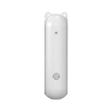 Lan Bdd Tragbarer Ventilator Mit 2000-mah-powerbank, Kleiner, Akkubetriebener Ventilator, 2 Geschwindigkeitsstufen – Weiß