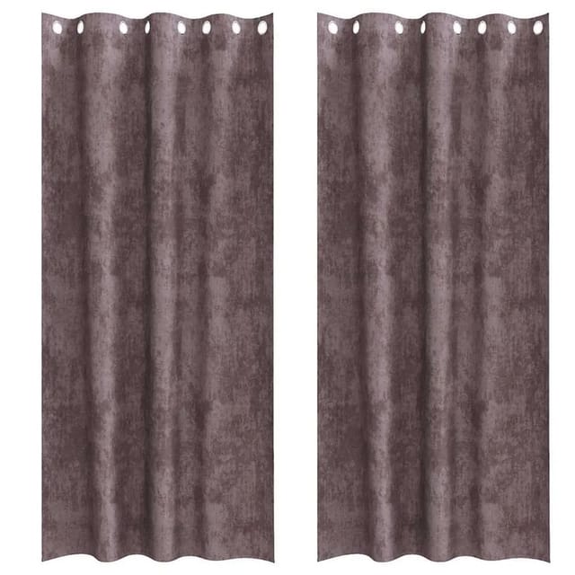 vidaXL Vorhänge 2 Stk Braun 260 x 140 cm Samt 4107662