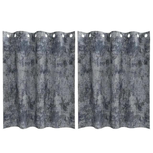 vidaXL Vorhänge 2 Stk Silbergrau 140 x 140 cm Samt 4107648