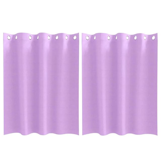 vidaXL Verdunkelungs-Vorhänge mit Ringen Lila Polyester 4107378