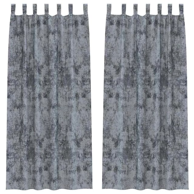 vidaXL Vorhänge 2 Stk Silbergrau 245 x 140 cm Samt 4107721