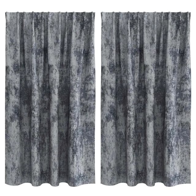 vidaXL Vorhänge 2 Stk Silbergrau 140 x 140 cm Samt 4107683