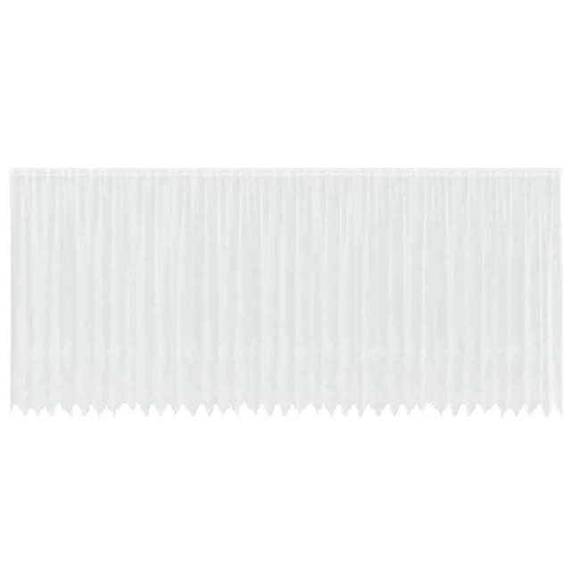 vidaXL Spitzenvorhang mit Vorhängen Weiß 900x245cm Polyester 4107965