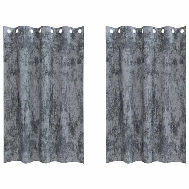 vidaXL Vorhänge 2 Stk Silbergrau 175 x 140 cm Samt 4107649