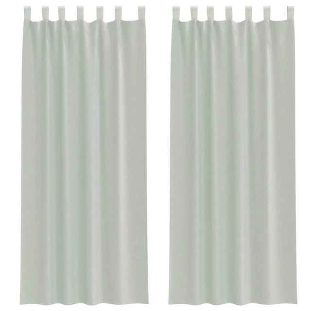vidaXL Voile Vorhänge mit Schlaufen 2 Stk Hellgrau 140x260 cm 4102300
