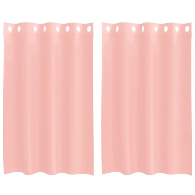 vidaXL Voile Vorhänge mit Ösen 2 Stk Rosa 140x175 cm 4102096