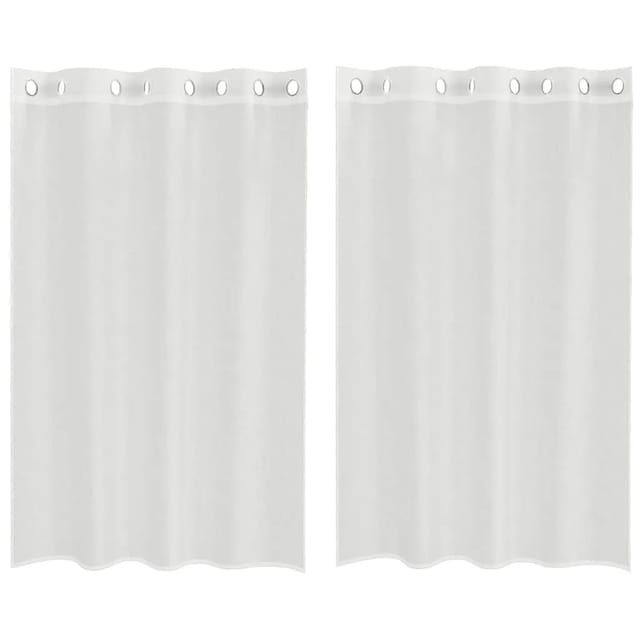 vidaXL Voile Vorhänge mit Ösen 2 Stk Weiß 4102150