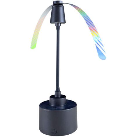 2-teiliges Fliegenabwehr-set, Fliegenabwehr Für Drinnen Und Draußen, Fliegenventilator, Mückenabwehrventilator, Tischventilator Zur Fliegenabwehr, Faltbar Und Zum Aufhängen (schwarz-usb)