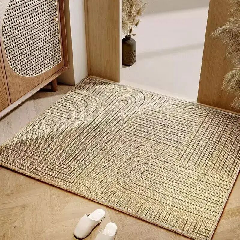 Sepsha Wetterfester Outdoor-teppich, Langer Läufer, Leinenoptik, Garten, Terrasse, Balkon, Beige/natur, 40 X 60 Cm